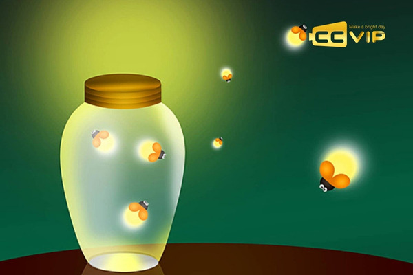 đom đóm bay vào nhà